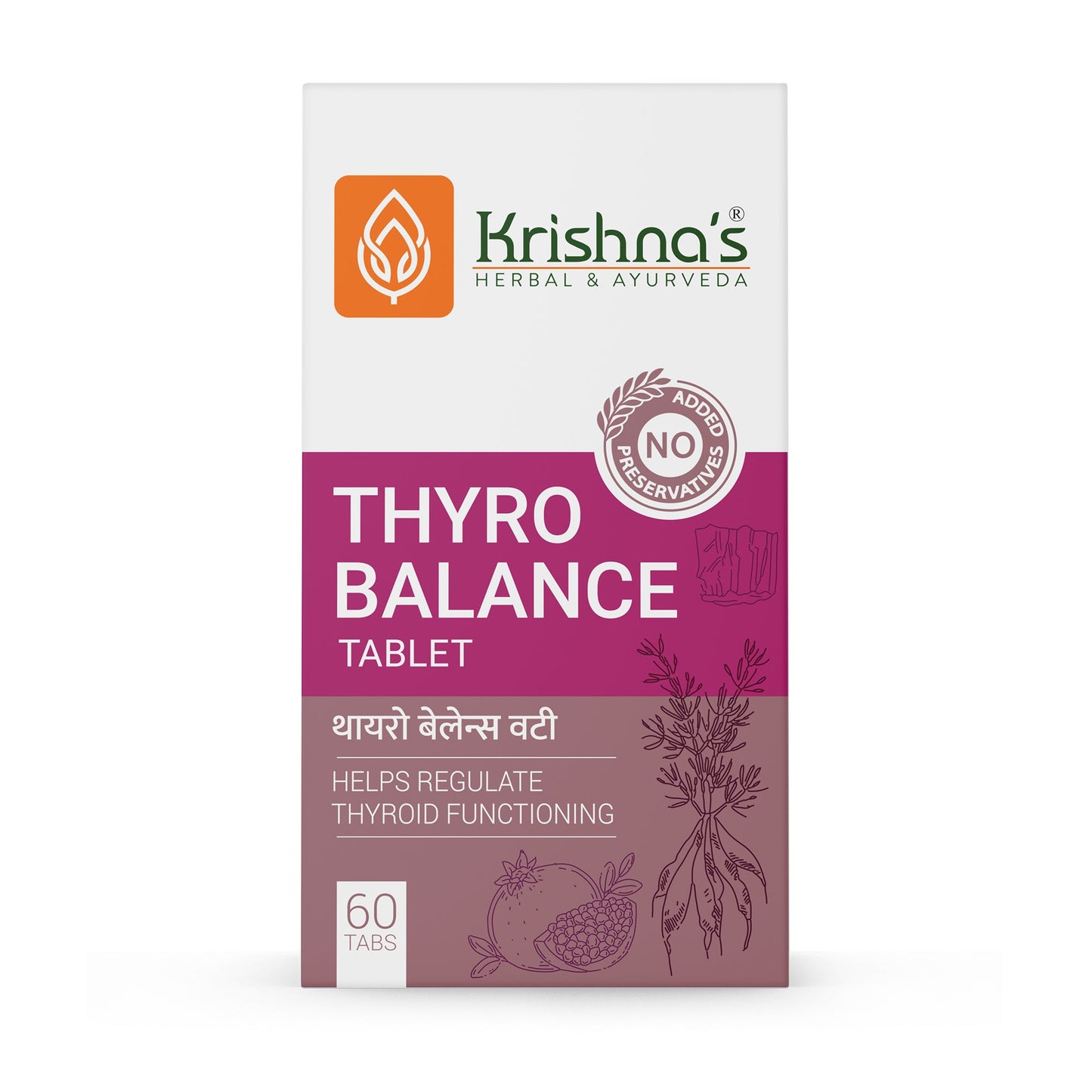 Krishna'S Herbal & Ayurveda Thyro Balance Tablets - Distacart