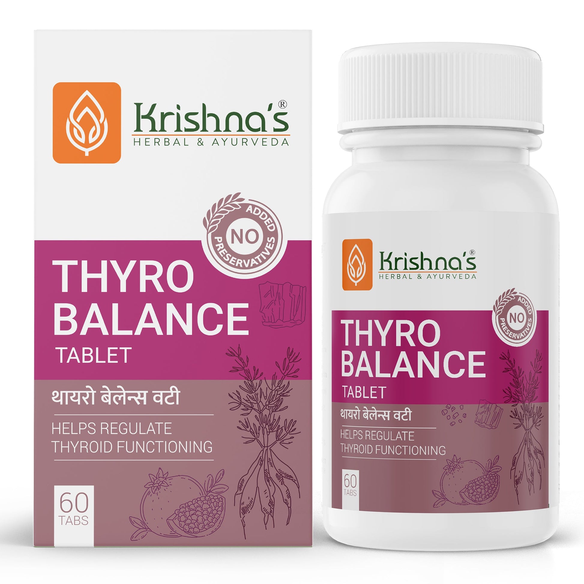 Krishna'S Herbal & Ayurveda Thyro Balance Tablets - Distacart