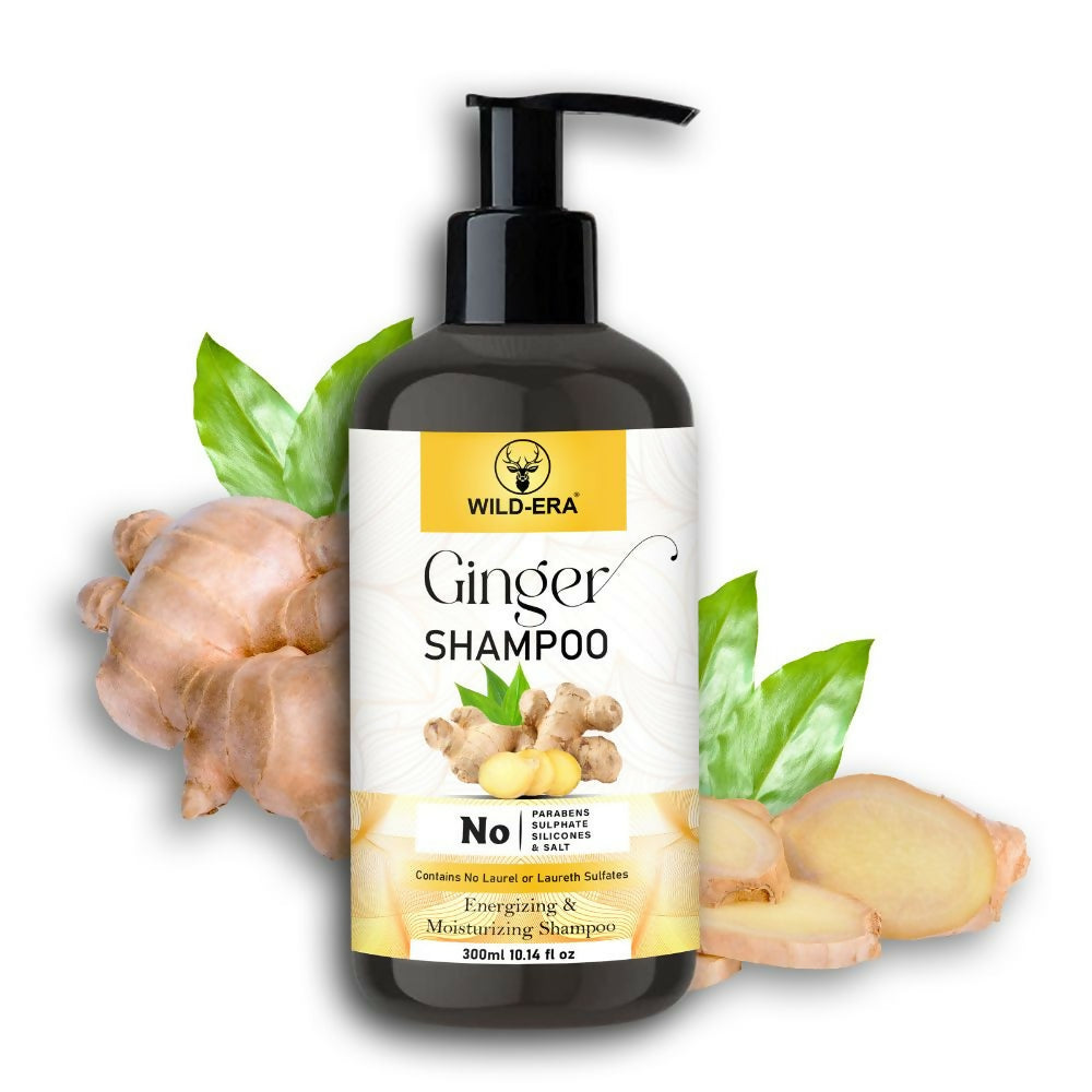 Wildera Ginger Shampoo For Hair Fall Control - Energizing Formula - Distacart