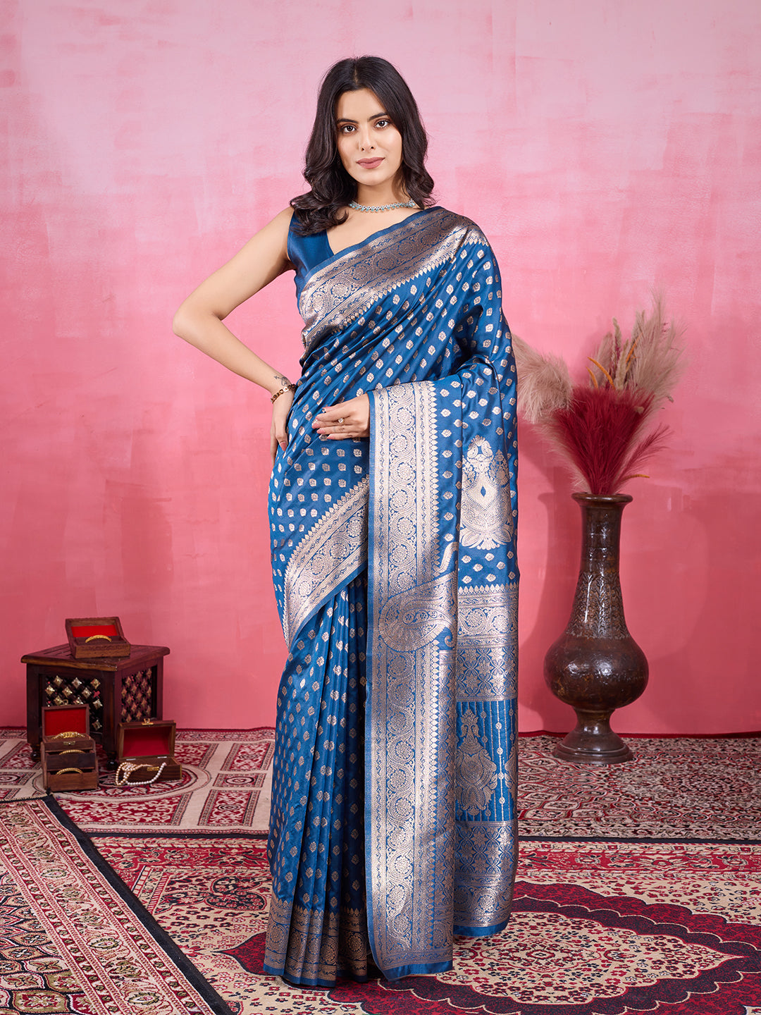 Vedant Vastram Banarasi Silk Fashion Saree - Morpinch - Distacart