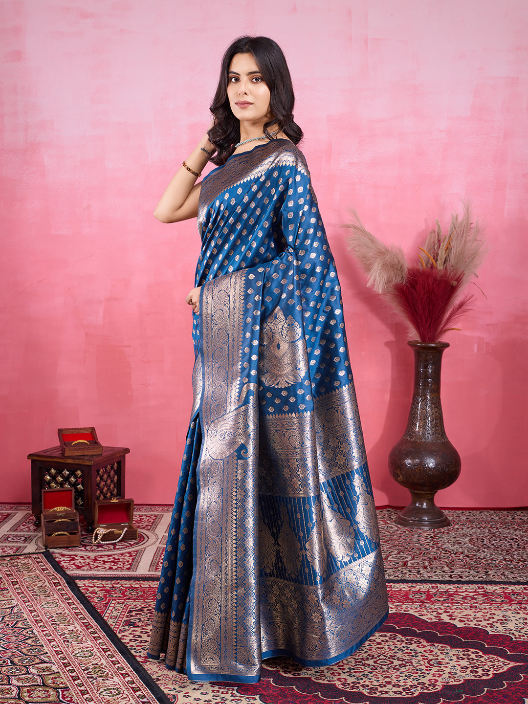 Vedant Vastram Banarasi Silk Fashion Saree - Morpinch - Distacart