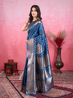 Thumbnail for Vedant Vastram Banarasi Silk Fashion Saree - Morpinch - Distacart