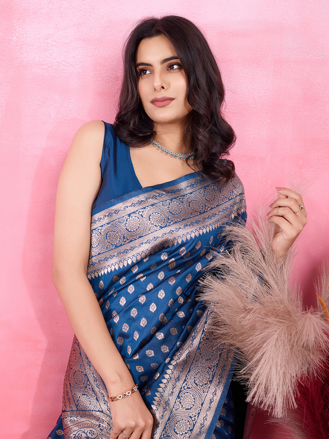 Vedant Vastram Banarasi Silk Fashion Saree - Morpinch - Distacart