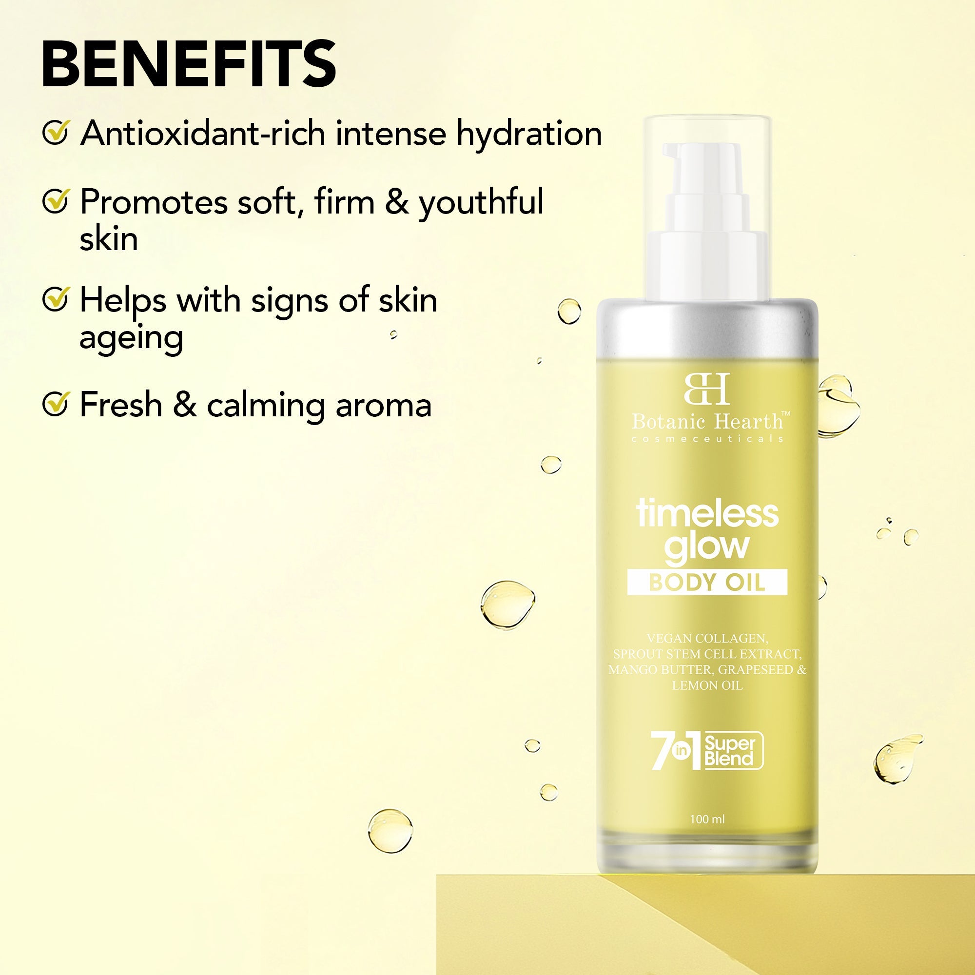 Botanic Hearth Timeless Glow Body Oil - Distacart