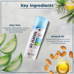 Thumbnail for VI-JOHN Dermatologically Tested Premium Claming Aqua Shaving Foam Enriched with Aloevera & Almond Oil Free From Silicone, Paraben & Mineral Oil