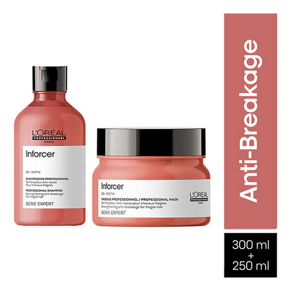 L'Oreal Professionnel Inforcer Strengthening Shampoo & Hair Mask Combo, Serie Expert - Distacart