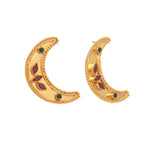 Thumbnail for Nuyug 22K Gold Plated Pink Lunar Earrings