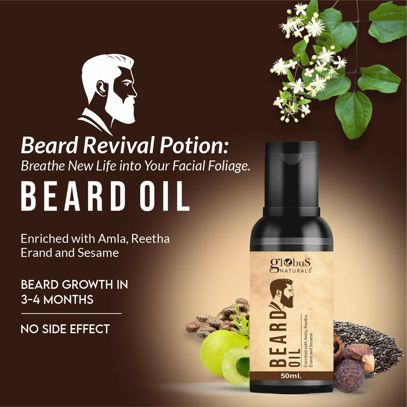 Globus Naturals Ayurvedic Beard Oil - Distacart