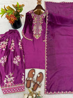 Thumbnail for Teeya Creation Womens Trendy Stylish Embroidery Thread Work Kurta Set - Dista