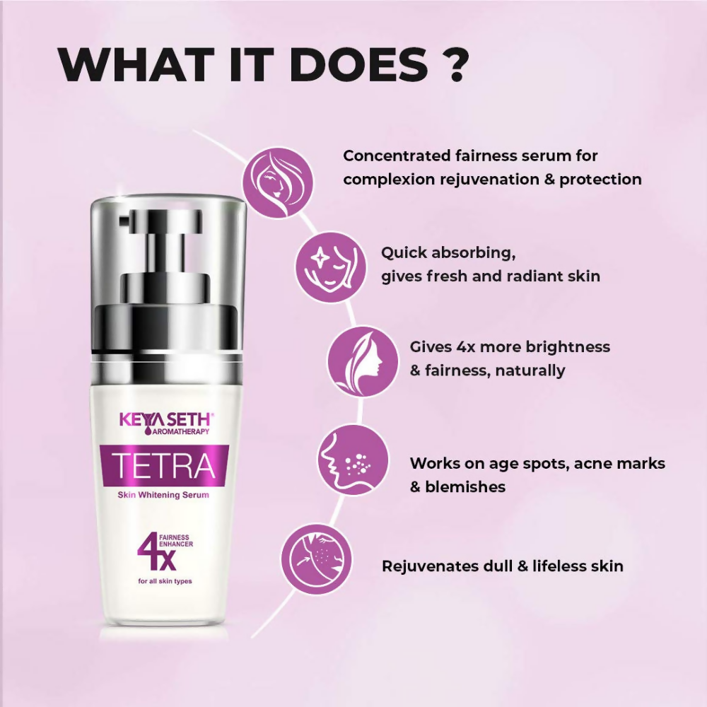 Keya Seth Aromatherapy Tetra Skin Whitening Serum - Distacart
