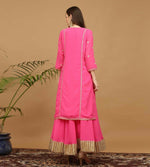 Thumbnail for Joban Fashion Pink Georgette Lehenga Set