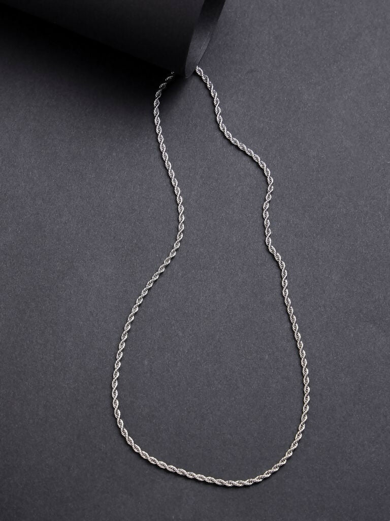 NVR Women's Silver-Toned German Silver Oxidised Chain - Distacart