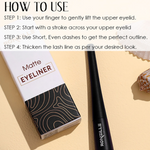 Thumbnail for Ronzille Smudgeproof And Waterproof Liquid Matte Eyeliner - Black - Dista