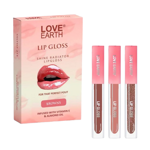 Love Earth Liquid Lip Gloss - Browns - Distacart