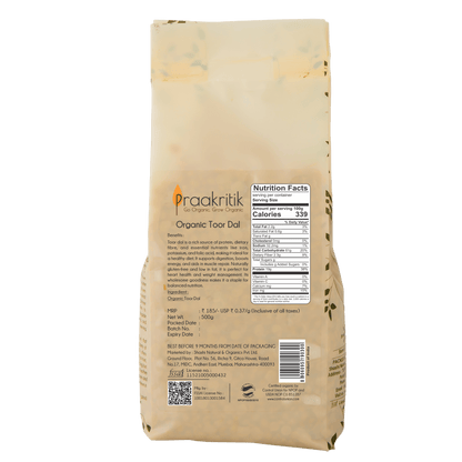 Praakritik Organic Tuvar Dal - Distacart
