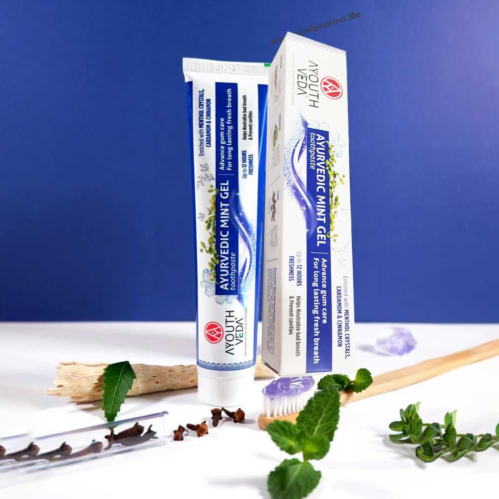 Ayouthveda Ayurvedic Mint Gel Toothpaste - Distacart