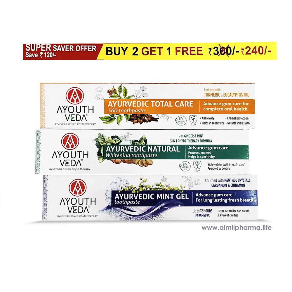 Ayouthveda Toothpaste Combo - Distacart