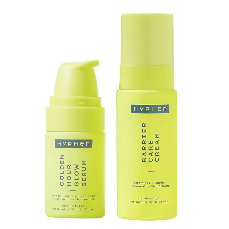 Hyphen By Kriti Sanon Daily Night Care Routine for Normal to Dry Skin with Face Serum & Barrier Care Cream - Distacart
