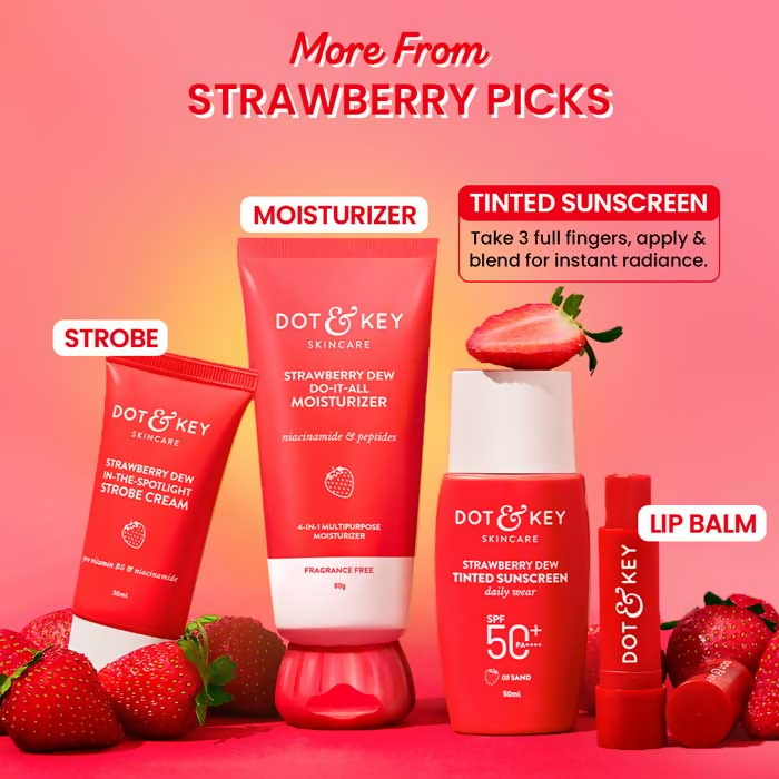 Dot & Key Strawberry Dew Tinted Sunscreen SPF 50+ PA++++ 03 Sand - Distacart