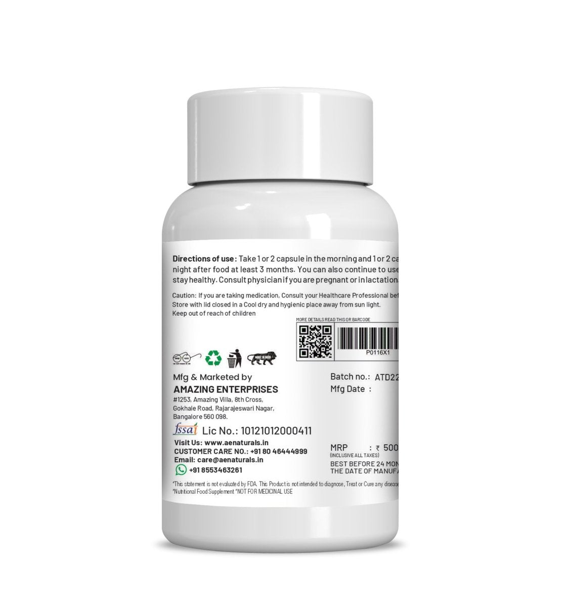 Ae Naturals Thripala Detox Capsules - Distacart