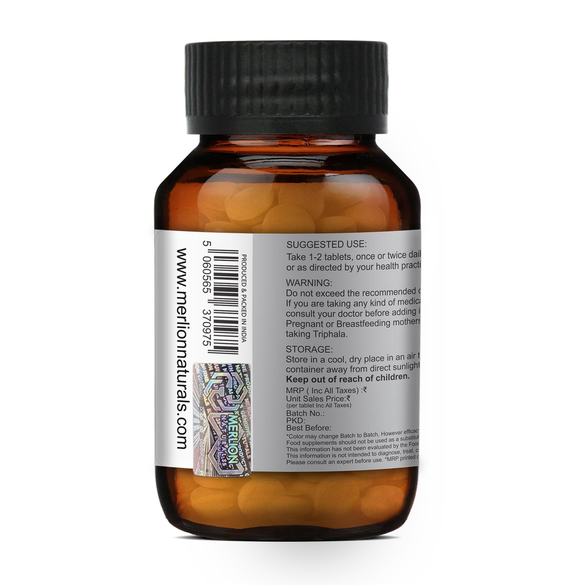 Merlion Naturals Triphala 500mg Tablets - Distacart