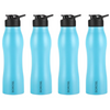 Borosil Hydra Grip Go Stainless Steel Water Bottle - Blue - Dista