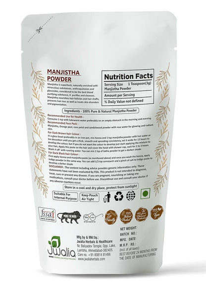 Myherb Pure Natural Organic Manjistha Powder - Distacart