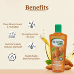 Thumbnail for VI-JOHN Naturale Almond Enriched Hair Oil Soft & Shine With Vitamin A,E & F