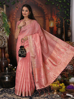 Thumbnail for Astita Organza Pink Saree
