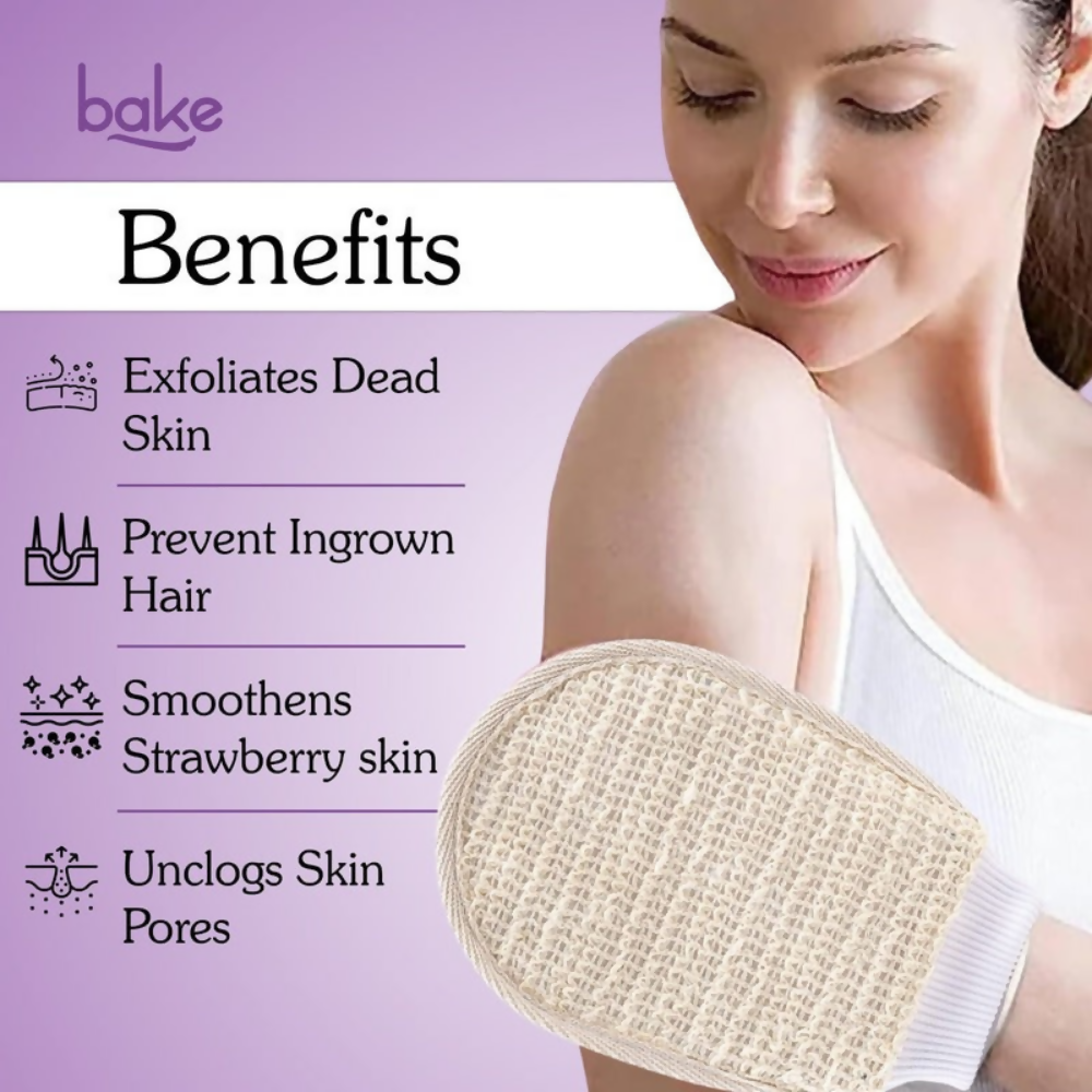 Bake Exfoliating Bath Glove with Ramie plant Fibre - Distacart