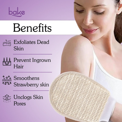 Bake Exfoliating Bath Glove with Ramie plant Fibre - Distacart