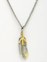 Thumbnail for NVR Men's Silver-Plated Stainless Steel Pendant with Chain - Distacart