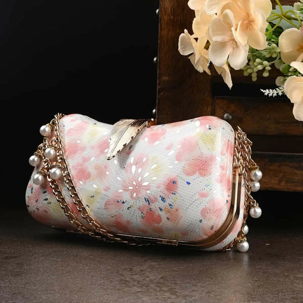 Joban Fashion Embellished Box Clutch - Multicolor - Dista