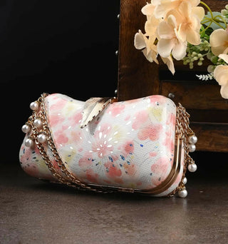 Joban Fashion Embellished Box Clutch - Multicolor