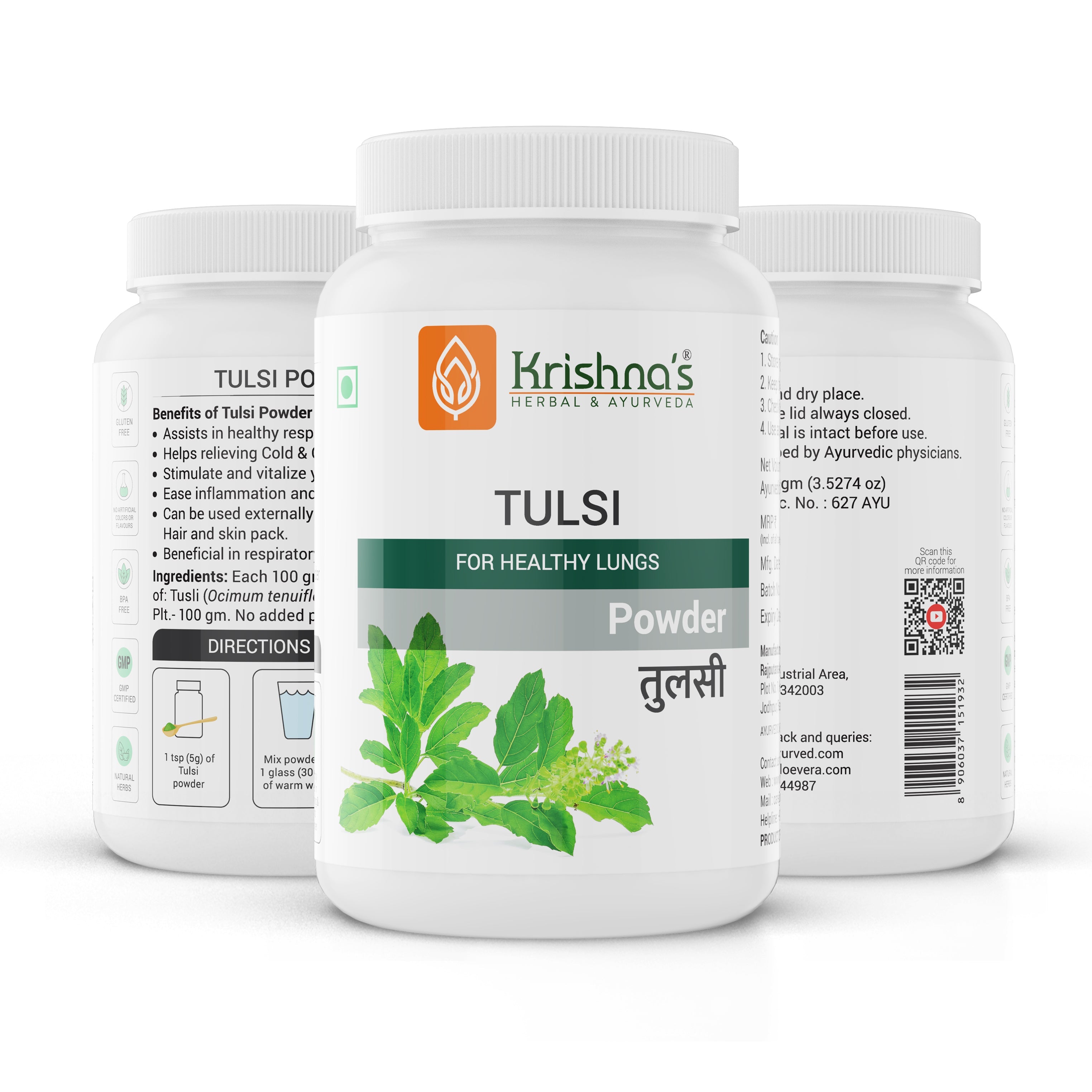 Krishna'S Herbal & Ayurveda Tulsi Powder