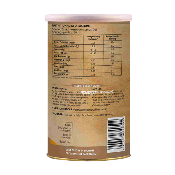 Organic Wellness Ow'zeal Turmeric Powder - Distacart