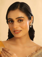 Thumbnail for Nuyug 22K Gold Plated Kundan Paradise Stud Earrings