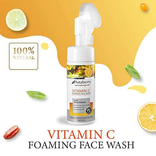 Astaberry Indulge Vitamin-C Foaming Face Wash - Distacart