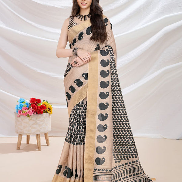 Mitera Paisley Silk Blend Saree - Distacart