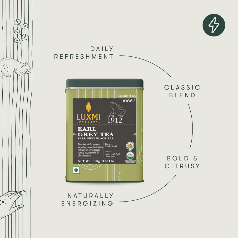 Luxmi Estates Garo Hills Organic Earl Grey Black Tea - Dista