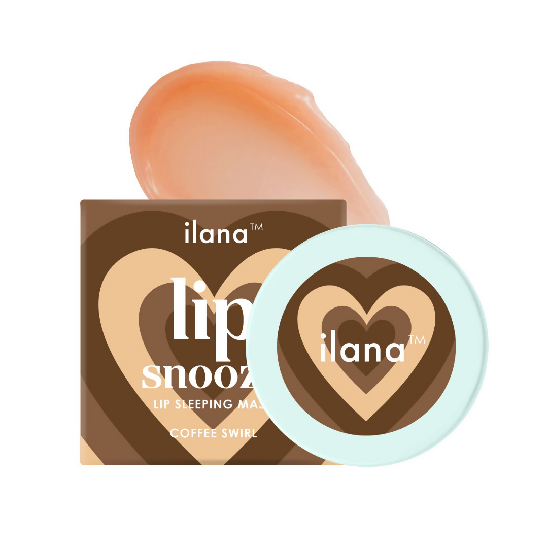 Ilana Lip Snooze Overnight Healing Vegan Lip Mask - Coffee Swirl - Distacart