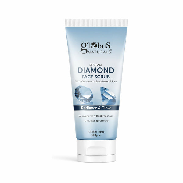 Globus Naturals Revival Diamond Face Scrub, Suitable For All Skin Types - Distacart