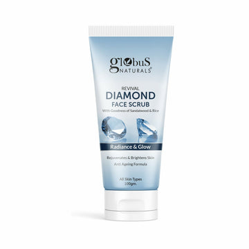 Globus Naturals Revival Diamond Face Scrub, Suitable For All Skin Types - Distacart