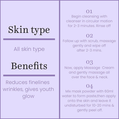 Professional O3+ Anti Ageing Facial Kit Brightening & Finelines Reducer - Distacart