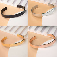 Thumbnail for NVR Men's Set of 4 Multi Color Stainless Steel Cuff Bracelet - Distacart