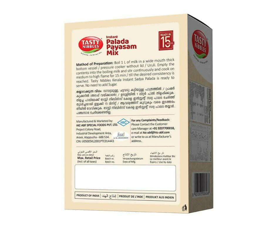 Tasty Nibbles Instant Palada Payasam Mix - Distacart