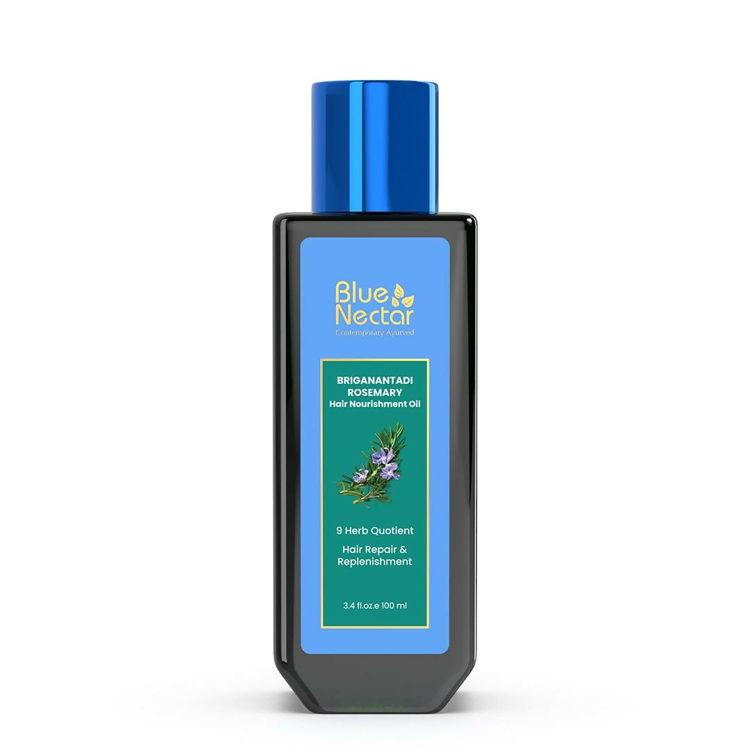Blue Nectar Briganantadi Rosemary Hair Nourishment Oil - Distacart