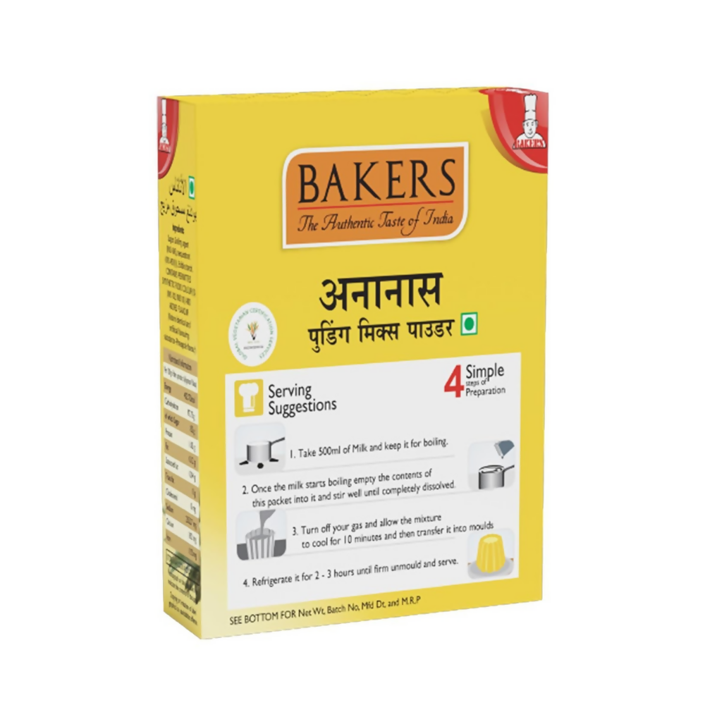 BAKERS Instant Pudding Mix - Pineapple Flavor - Dista