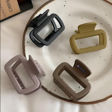 PACTIV Solid Color Matte Hollow Out Hair Claw Clips - Dista