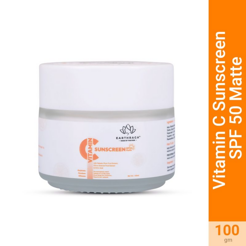 Earthraga Vitamin C Sunscreen SPF 50 Matte - Distacart